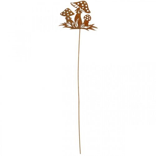Floristik24 Funghi autunnali con spine, decorazione in metallo, patina con spine floreali 39 cm