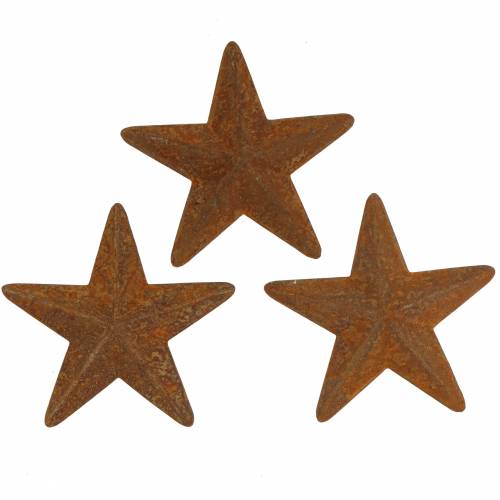 Floristik24 Metallo patina stellare 5 cm 24 pz