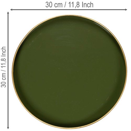 Vassoio decorativo verde con