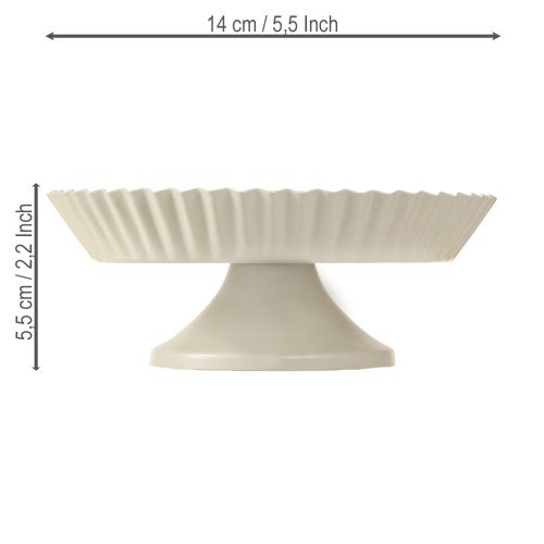 Prodotto Piastra metallica grigia decorativa con base in metallo Ø14cm 2 pz