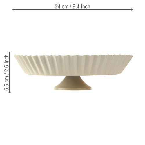 Prodotto Piastra metallica grigia retrò decorativa con base in metallo Ø24cm 2 pezzi