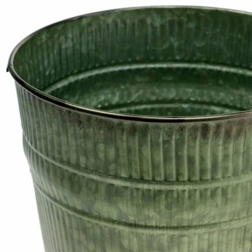 Floristik24 Vaso per piante arancione, marrone, verde Ø17cm H16.5cm set di 3