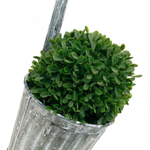 Floristik24 Vaso decorativo da appendere, vaso in metallo, decorazione per balcone, vaso per piante aspetto antico Ø13cm
