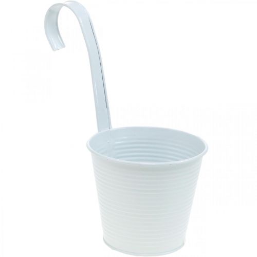 Floristik24 Fioriera, vaso di fiori da appendere, decorazione floreale, vaso sospeso bianco Ø13,5 cm