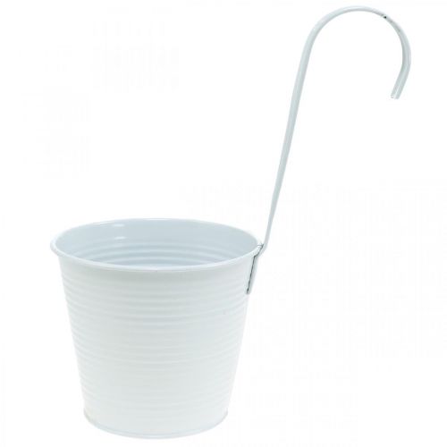 Floristik24 Fioriera, vaso di fiori da appendere, decorazione floreale, vaso sospeso bianco Ø13,5 cm