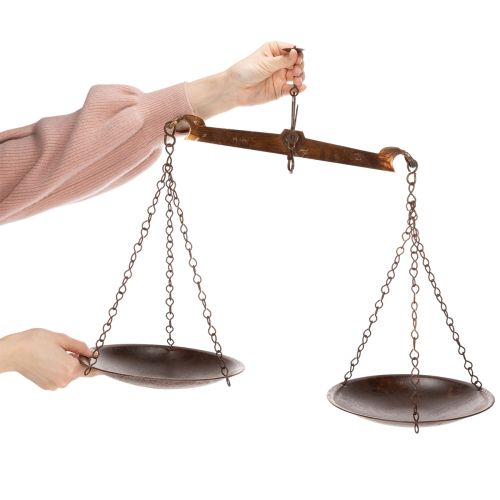 Prodotto Decorazione a forma di bilancia dal design nostalgico per cucina e soggiorno, stile vintage, 58 cm