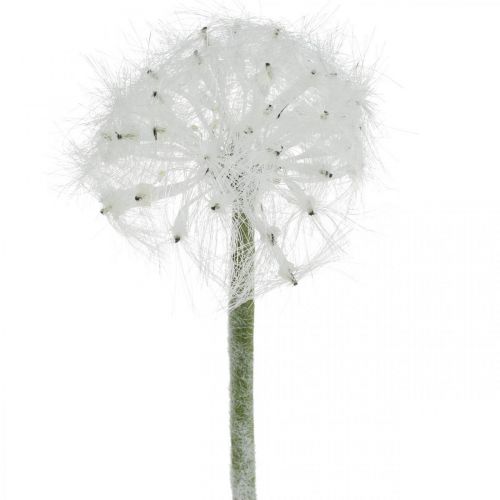 Tarassaco LED per illuminazione fiore artificiale bianco a batteria H50cm