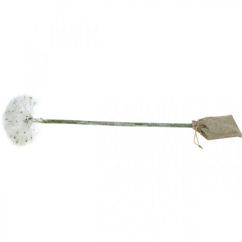 Floristik24 Tarassaco LED per illuminazione fiore artificiale bianco a batteria H50cm