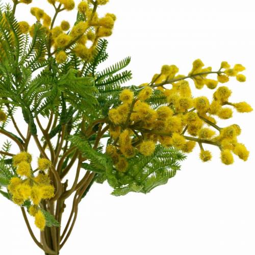 Prodotto Mazzo di piante artificiali artificiali Mimosa giallo 39 cm