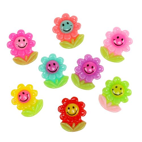 Floristik24 Mini fiori per incollare 2 cm 24 pezzi