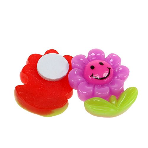 Floristik24 Mini fiori da incollare 2 cm 24 pz
