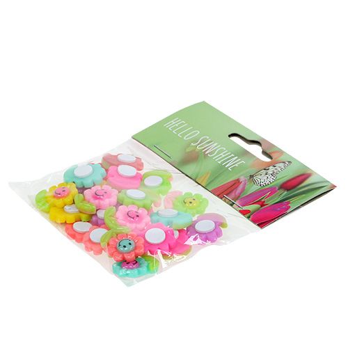 Floristik24 Mini fiori per incollare 2 cm 24 pezzi