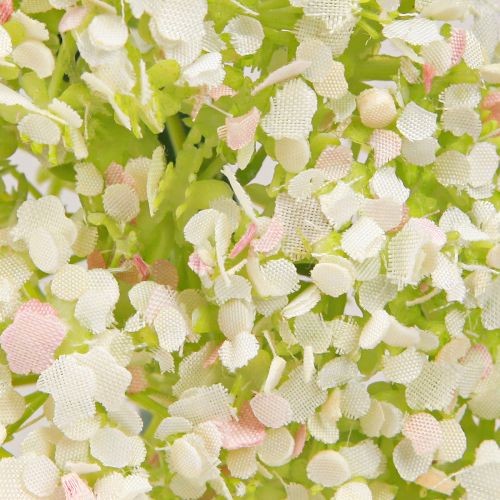 Prodotto Ghirlanda di fiori artificiali piccola ghirlanda bianca rosa verde Ø25cm