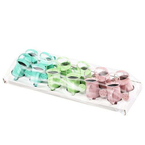 Floristik24 Mini annaffiatoi pastello. Ø4cm 12 pezzi