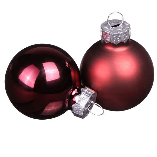 Prodotto Mini palline di vetro per Natale in Bacca Ø3cm 22 pz