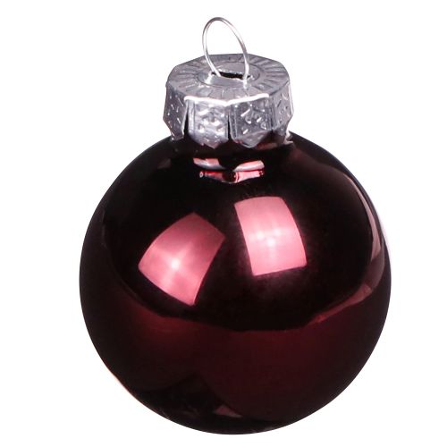 Prodotto Mini palline di vetro per Natale in Bacca Ø3cm 22 pz