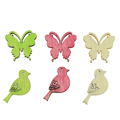 Prodotto Mini lettiera decorativa in legno 2 cm pastello asst. 144 pz
