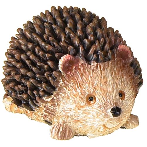 Floristik24 Mini riccio figure decorative autunnali dipinte a mano 4×2,5×2cm 6 pezzi