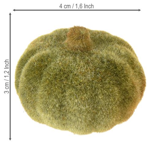 Prodotto Mini decorazione di zucca floccata 6 colori Ø4cm 24 pezzi