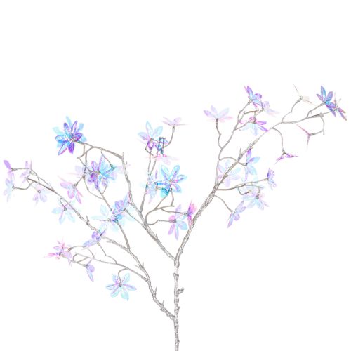 Ramo artificiale fiorito con fiori iridescenti, 80 cm acquistare | Floristik24.it