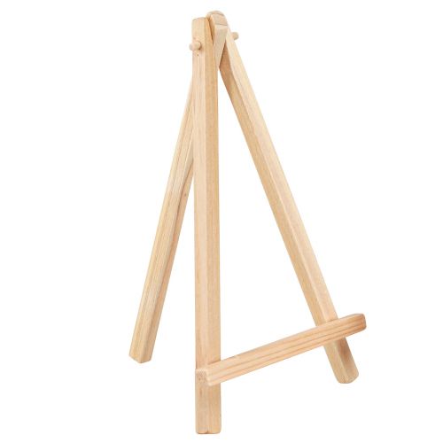 Prodotto Mini porta carte da cavalletto in legno naturale 11x19 cm 6 pz