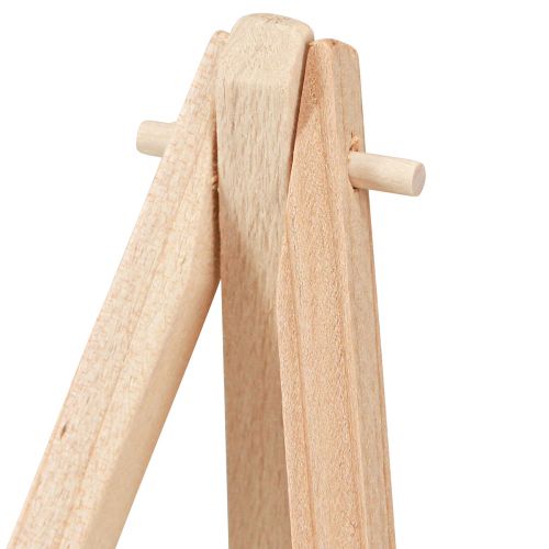 Prodotto Mini porta carte da cavalletto in legno naturale 11x19 cm 6 pz