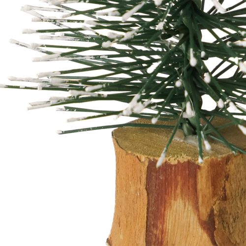 Prodotto Mini abeti foresta invernale innevata Ø5cm H8cm 12 pezzi