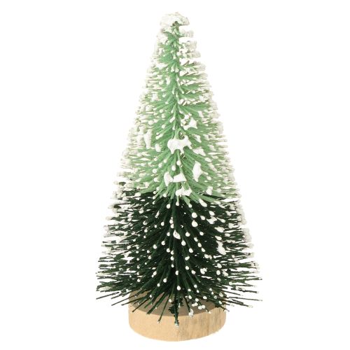 Mini albero di Natale artificiale con neve Ø5cm H10cm 6 pezzi