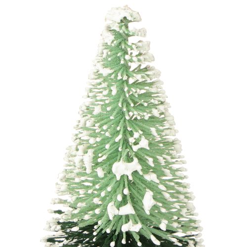 Prodotto Mini albero di Natale artificiale con neve Ø5cm H10cm 6 pezzi