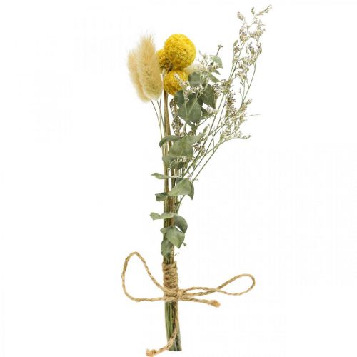 Mini bouquet di fiori secchi boho, fiori secchi floristica L22cm