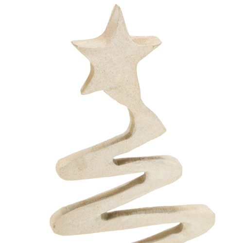 Prodotto Mini albero di Natale decorazione in metallo argilla ottica beige H30cm