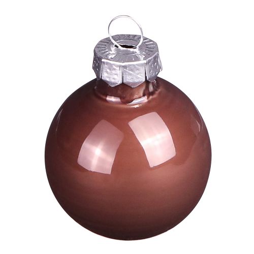 Prodotto Mini palline di Natale mix vetro marrone oro Ø3,5 cm 22 pz
