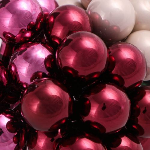 Prodotto Mini Palline di Natale su filo Berry Mix Ø20mm 140 pz