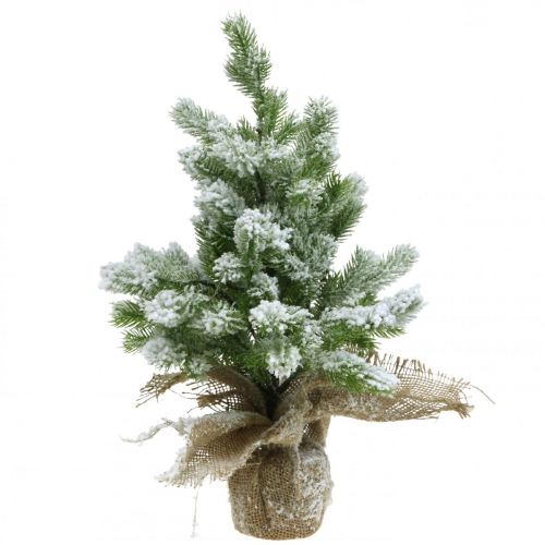 Mini albero di Natale in un sacco nevoso Ø25cm