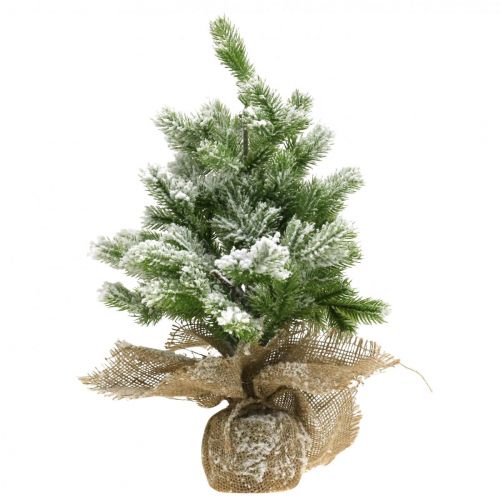 Prodotto Mini albero di Natale in un sacco nevoso Ø25cm H42cm