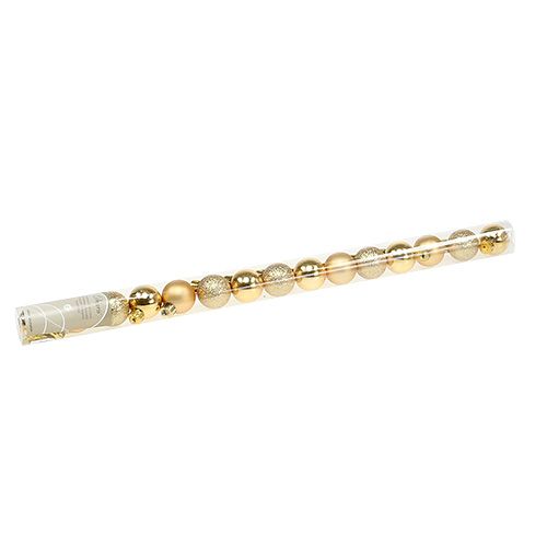 Prodotto Mini pallina di Natale oro Ø3cm 14 pz