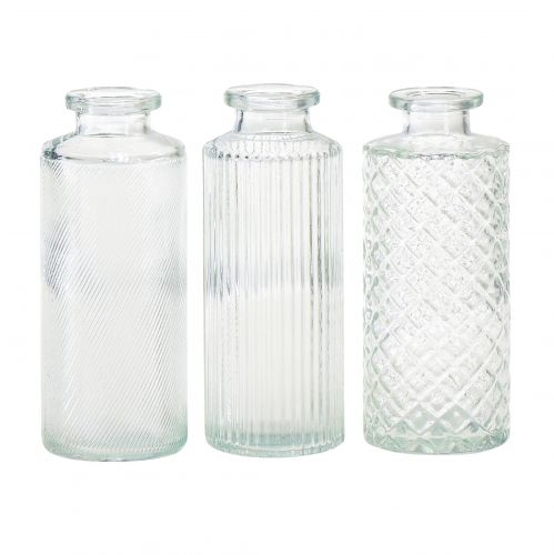 Floristik24 Mini vasi vasi bottiglia decorativi in vetro Ø5cm H13cm 3 pezzi