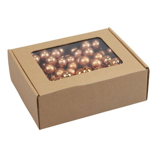 Prodotto Mini Palline di Natale su filo vetro arancio Ø2cm 140 pz