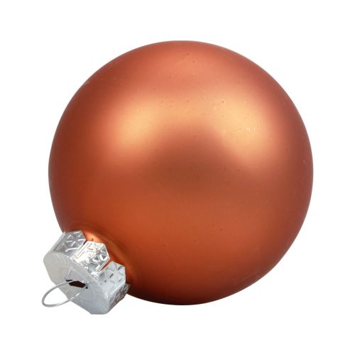 Mini palline di Natale in vetro palline di vetro rosso-marrone Ø4cm 24pz