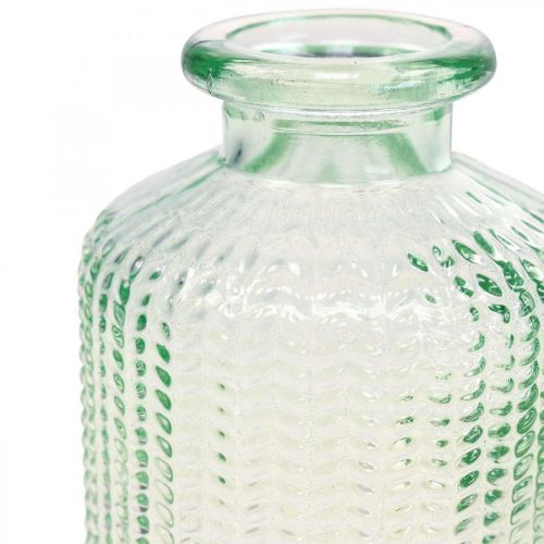 Prodotto Mini vasi bottiglie decorative in vetro retrò vintage Ø6cm H10.5cm 2pz
