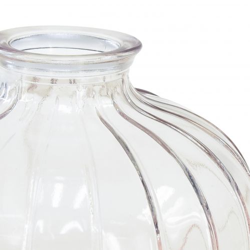Floristik24 Mini vasi vasi decorativi in vetro vasi da fiori H8,5–11 cm set da 3