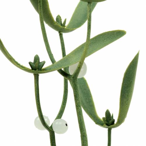 Floristik24 Vischio con bacche bianche 30,5 cm