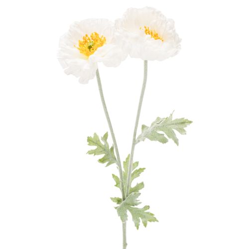 Papavero artificiale, bianco,