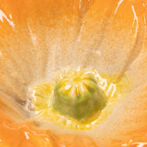 Prodotto Sculture di papaveri in ceramica, fiori in un design artistico per il giardino, 52 cm, 2 pezzi