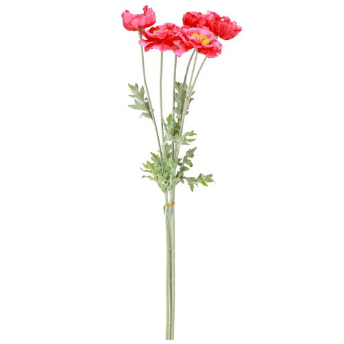 Prodotto Papaveri Fiori Artificiali Rosa Artificiali Ø6–7cm L78cm 3pz
