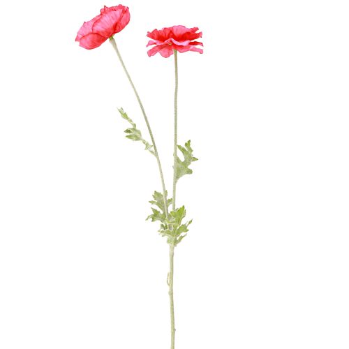 Prodotto Papaveri Fiori Artificiali Rosa Artificiali Ø6–7cm L78cm 3pz