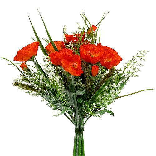 Floristik24 Bouquet di papaveri arancione 40 cm