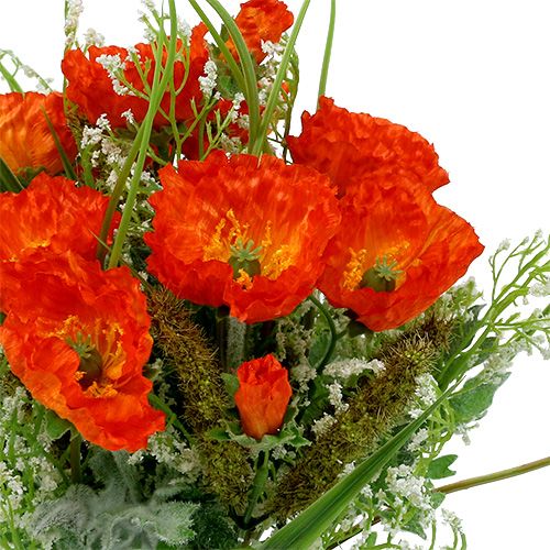 Floristik24 Bouquet di papaveri arancione 40 cm