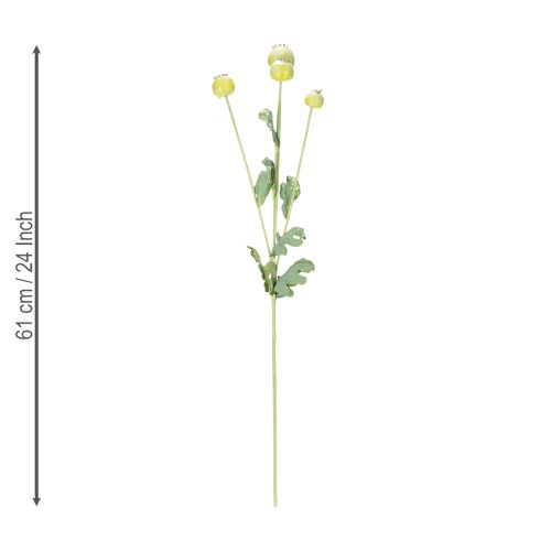 Prodotto Mazzo di papaveri artificiali decorativi, fiori realistici per accessori per la casa, 61 cm, 3 pezzi