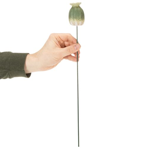 Prodotto Capsule di papavero su bastoncino per decorazione stagionale del giardino o per balcone 41 cm 4 pezzi